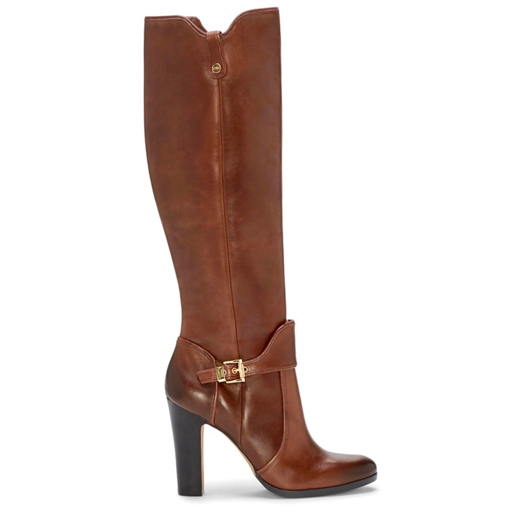 👢NWOT! Vince Camuto Brown Cassia Knee High Leather Boots ~Size: 8~